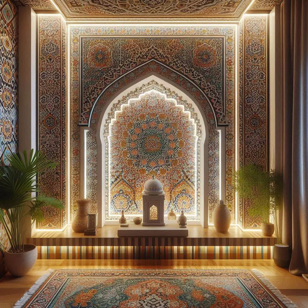 Saudi home mihrab decor (2)	